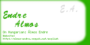 endre almos business card